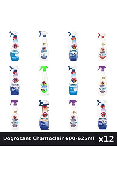 Chanteclair Set 12 Degresant Universal 600-625ml - 8 Arome, Anticalcar, Detar...