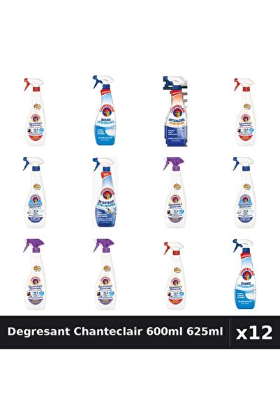 Chanteclair Set 12 Degresant Universal 600ml-625ml - 7 Arome, Anticalcar, Det...