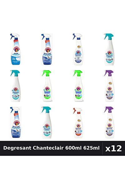 Chanteclair Set 12 Degresant Universal 600ml-625ml - 8 Arome, Anticalcar, Det...