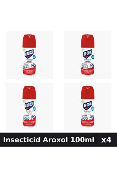 Aroxol Set 4 Spray Insecticid 100ml - Anti Gandaci, Tantari, Muste - Protectie