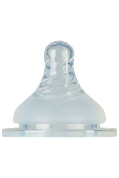Mininor - Silicone Nipple - 9M+ - 2pcs - Clear