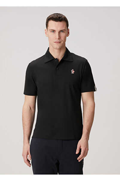 MONCLER GRENOBLE Siyah Polo Yaka T-shirt