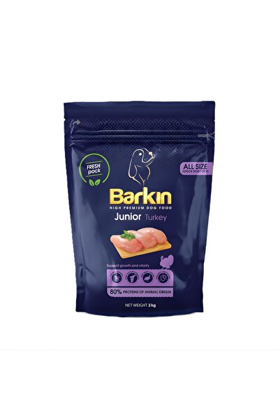 Kudo Barkin Junior All Size - Hrana uscata premium - Curcan - 2kg