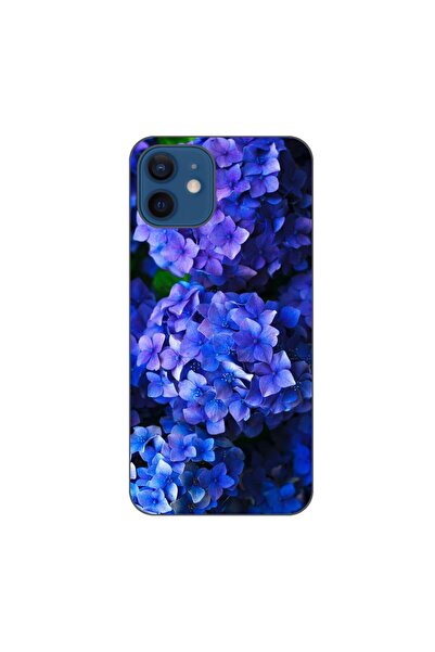 OEM Husa compatibila cu Apple iPhone 12 Silicon Gel Tpu Model Hortensii