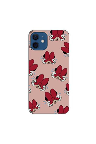 OEM Калъф за Apple iPhone 12 от силиконов гел TPU с десен Мини Маус, червен