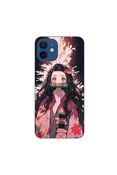 OEM Husa compatibila cu Apple iPhone 12 Silicon Gel Tpu Model Demon Slayer Ne...