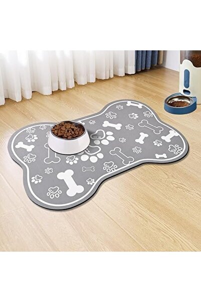 Arabest Pet Feeding Mat,Rapid Absorbent,No Stains,Bone Shaped,30 x 40 CM,with...