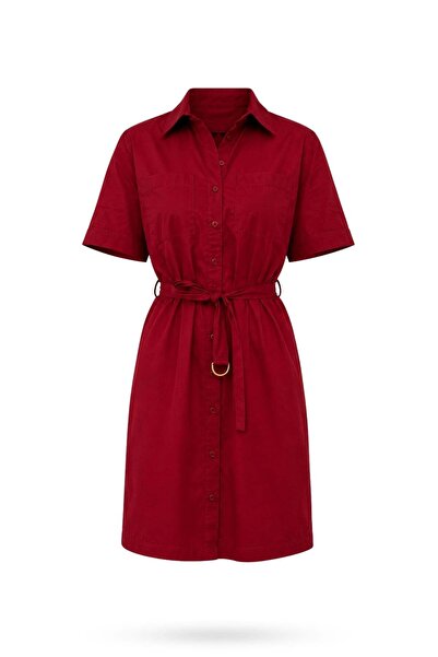 5in1Canpolat Plum Verona Poplin Dress