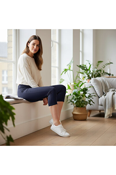 esmara Women's Navy Capri Leggings - Size 44/46 L / Navy
