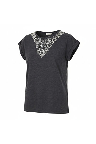esmara Women's Hemp and Organic Cotton Lace Back T-Shirt