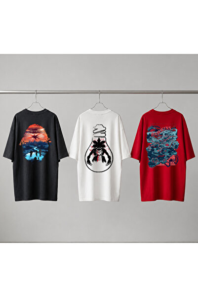 Grafftee Clothing Set od 3 Stranger Things majice sa specijalnim dizajnom, un...
