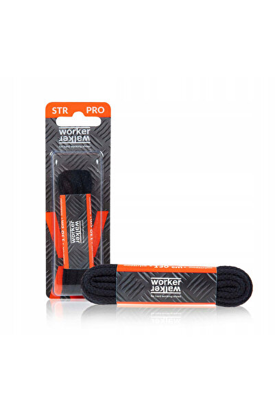 Worker Walker Set 2 sireturi pentru pantofi, Worker Walker, Negru, 110 cm