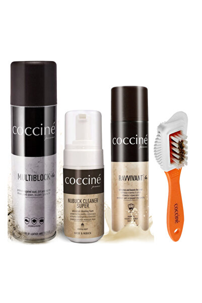 Coccine Renovare Pantofi de piele intoarsa Impregnare Cleaner Set 4in1