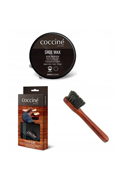 Coccine Kit ingrijire incaltaminte, Coccine, Cu manusa lustruire, Negru