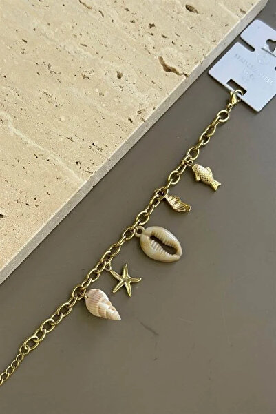 Marsilyan Nvdn- Ieg - Seashell Bracelet - Gold Iegrs-Nvdn1