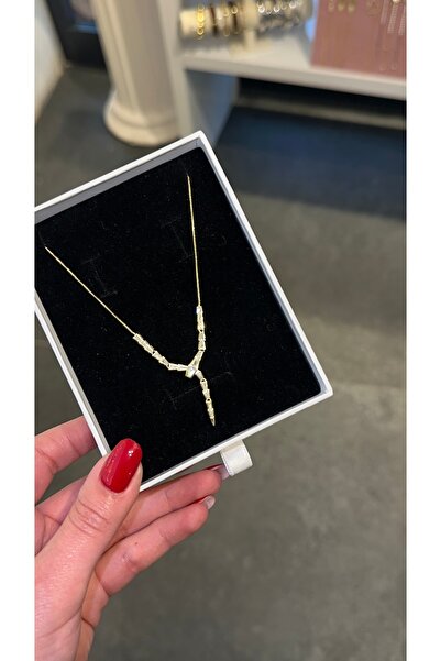 GLARE JEWELRY CO Snake Model Zircon Stone Stainless Steel Necklace