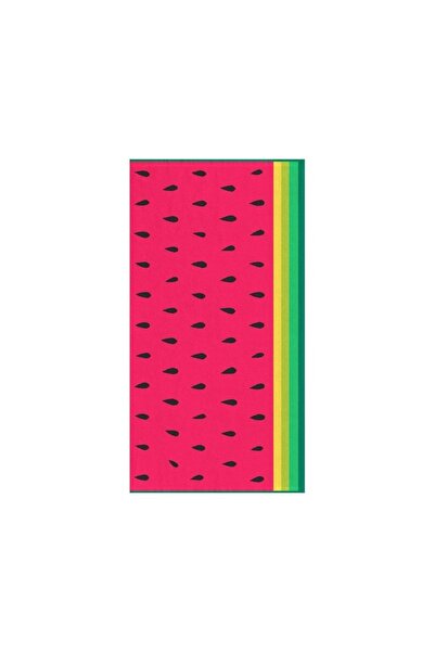 OEM Prosop Premium din Bumbac Model Pepene Verde pentru Plaja 75x150cm