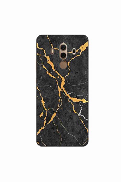 OEM Husa compatibila cu Huawei Mate 10 Pro Silicon Gel Tpu Model Noir Gold Ma...