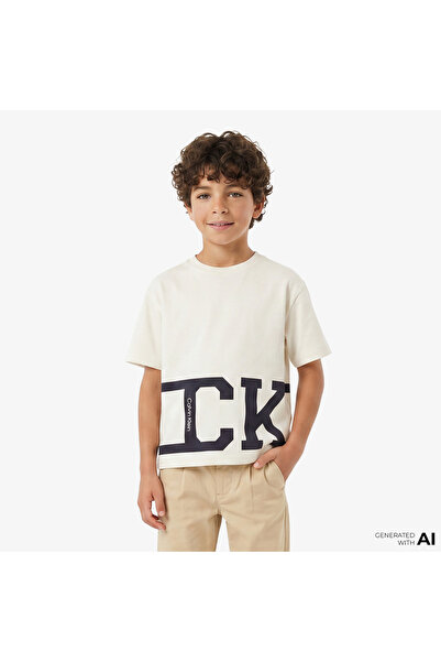 Calvin Klein Varsity Çocuk Sarı T-Shirt