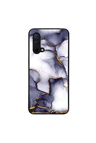 Sonique Θήκη Marble Series για OnePlus Nord CE 5G Μωβ Γκρι