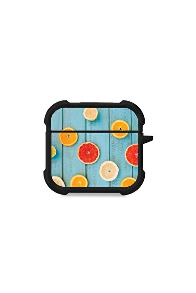 Sonique Θήκη Σιλικόνης Fruit Series για AirPods 4 Γκρέιπφρουτ