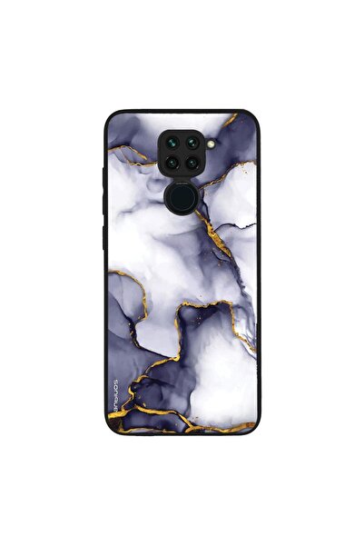 Sonique Θήκη Marble Series για Xiaomi Redmi Note 9 Μωβ Γκρι