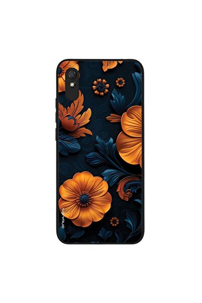 Sonique Θήκη 3D Flower Series για Xiaomi Redmi 9A / Redmi 9AT Πορτοκαλί 01