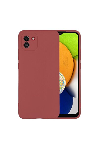 Sonique Θήκη Σιλικόνης My Colors Samsung Galaxy A03 4G Μπορντό Ανοιχτό