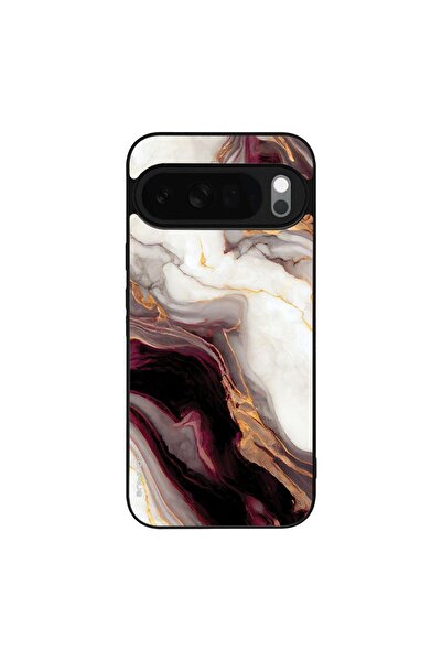 Sonique Θήκη Marble Series για Google Pixel 10 Pro XL 5G Μπορντώ