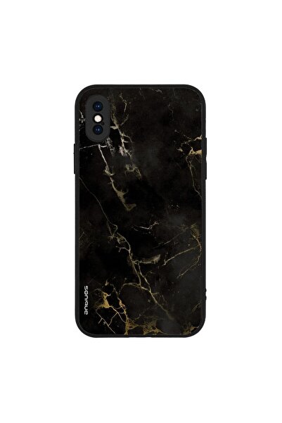 Sonique Θήκη Marble Series για Apple iPhone X / iPhone XS Μαύρο 01