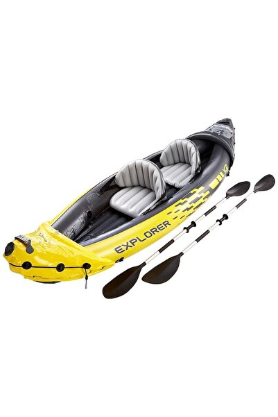 Intex Caiac gonflabil Challenger K1 cu pompă + vâsle incluse, 2.74m x 76cm