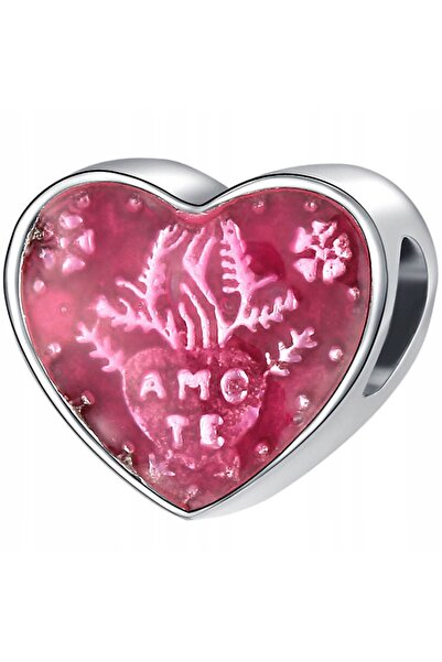 Larezo pendant, decorative element, Pink Heart Pattern Amote Love, Size 11x11...