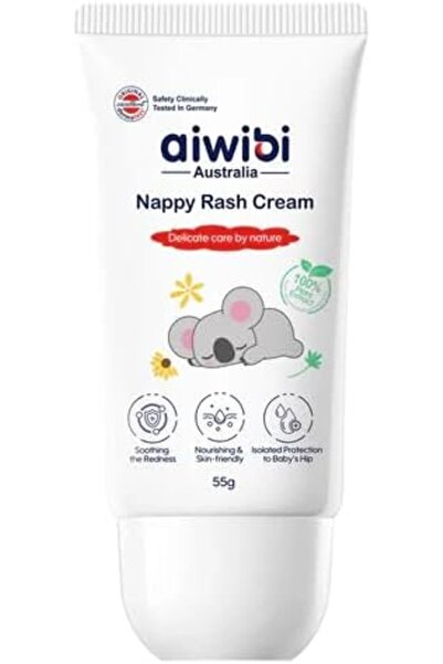 Aiwibi Nappy Rash Cream 55g, Baby Bottom Barrier Protection for Newborn & Sen...