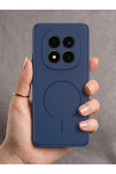 Rivor Redmi Note 15 4G/5G Uyumlu Kılıf MagSafe Özellikli Lüks Soft Touch Hass...
