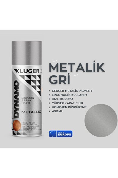Kluger Dynamo Altın & Bakır & Gümüş & Aliminyum & Metalik Efekt Sprey Boya