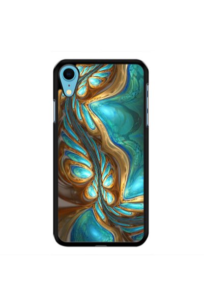 Other Apple iPhone Xr Marble Blurry Black Glossy Θήκη