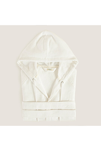 Chakra Viola Bamboo Unisex Bathrobe White