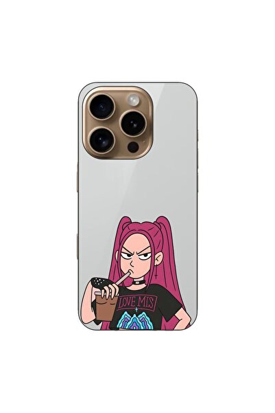 OEM Husa compatibila cu Apple iPhone 16 Pro Silicon Model KPop Demon Hunters ...