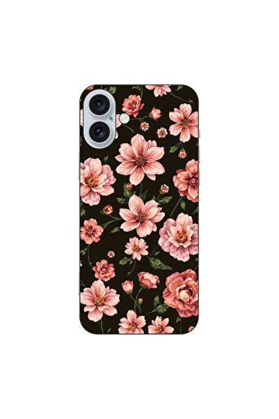 OEM Θήκη συμβατή με Apple iPhone 16 Plus από σιλικόνη gel TPU με σχέδιο ροζ α...