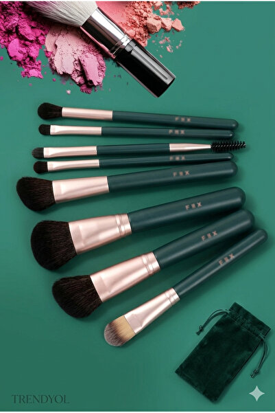 Yallabena 14-Piece Complete Makeup Brush Set with Brush Bag