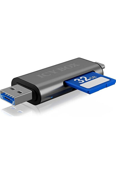 ICY BOX Αναγνώστης καρτών USB 3.0 micro USB Type-C για /S/D/ /m/i/c/r/o/S/D/ ...