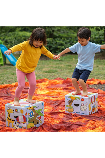 CARBOY Multifunctional play cubes for children – set of 2 pieces, 24 × 24 cm