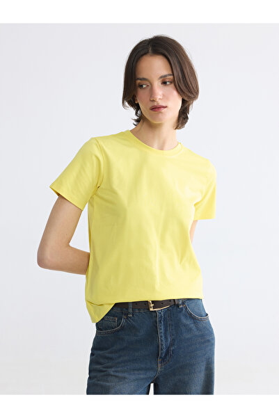 LC Waikiki Bluză de damă cu guler rotund, croială slim fit