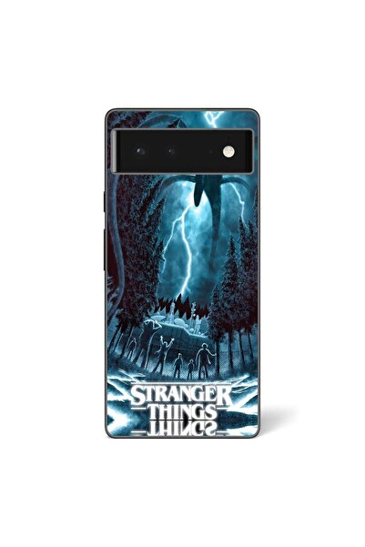 OEM Case compatible with Google Pixel 6 Silicone Gel Tpu Pattern Stranger Thi...