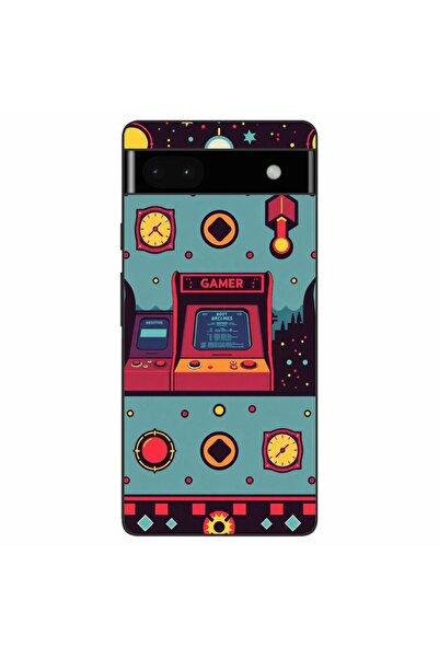 OEM Husa compatibila cu Google Pixel 6A Silicon Gel Tpu Model Gamer Arcade Room