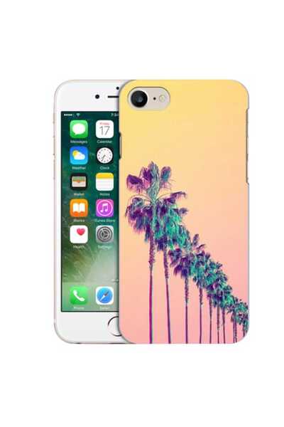 OEM Husa compatibila cu Apple iPhone 7 Silicon Gel Tpu Model Palm Trees