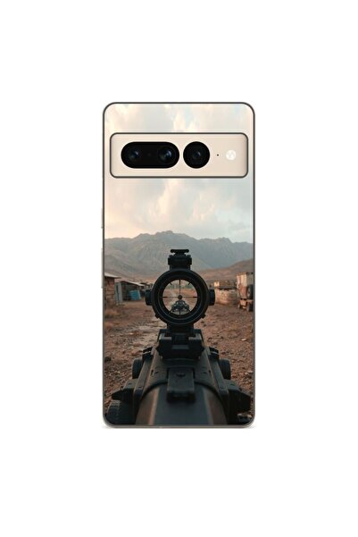 OEM Калъф, съвместим с Google Pixel 7 Pro, силиконов гел TPU модел, шутър от ...