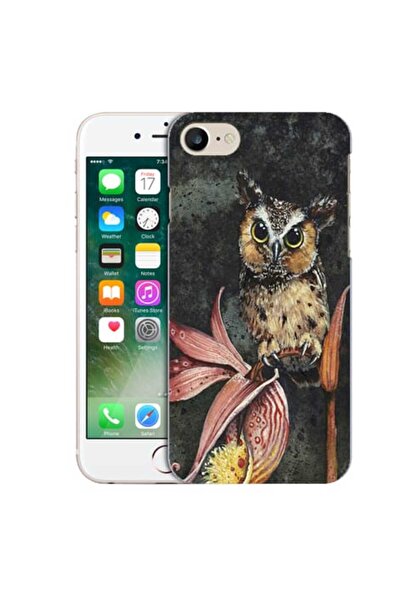 OEM Husa compatibila cu Apple iPhone 7 Silicon Gel Tpu Model Owl Painted