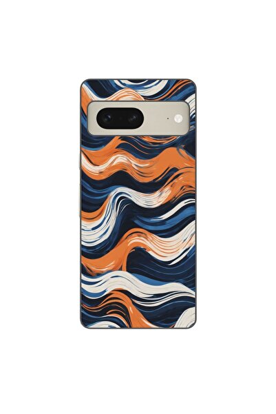 OEM Husa compatibila cu Google Pixel 7 Silicon Gel Tpu Model Abstract Crazy O...