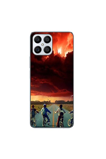 OEM Husa compatibila cu Honor X8 4G Silicon Gel Tpu Model Stranger Things Red...
